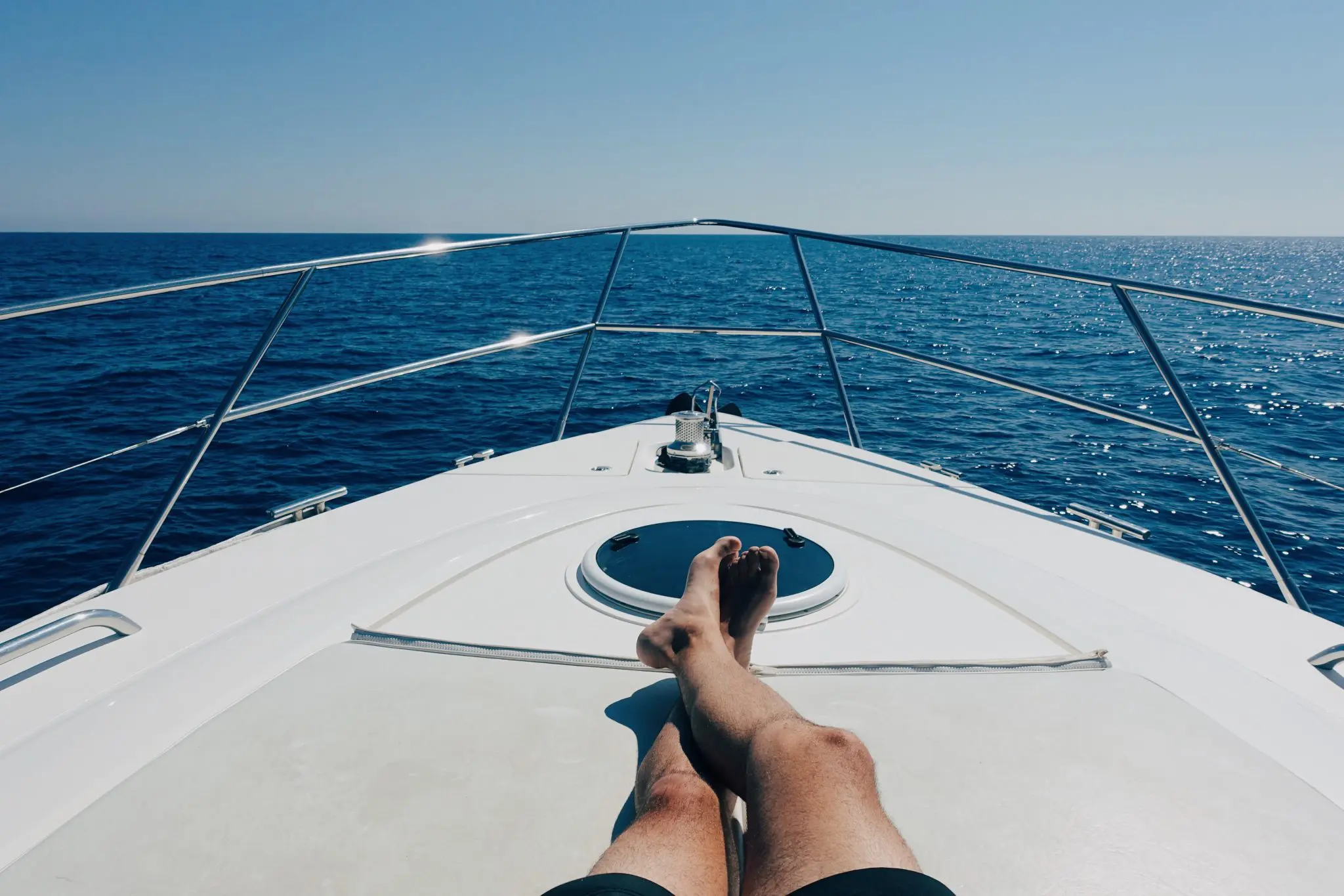 boat vene relaxing on boat